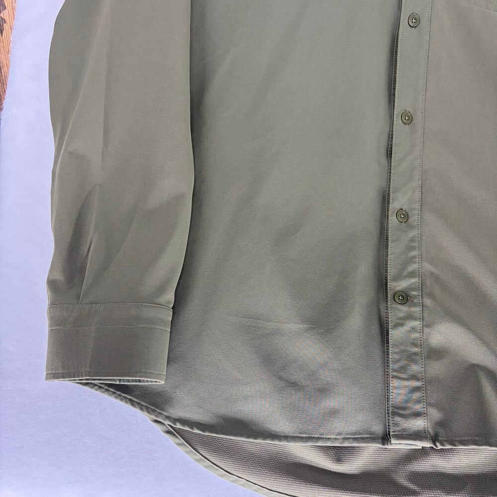 Under Armour Tactical Performance Long Sleeve Button Down Shirt Olive Green 3XL - Picture 10 of 16